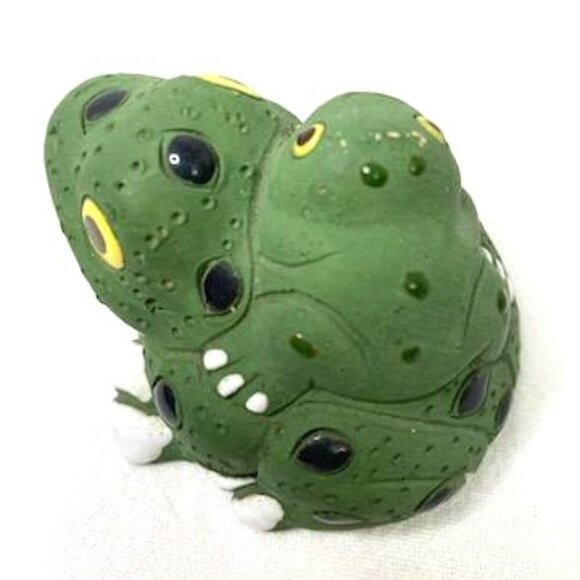 Ceramic Frog Figurine Adult & Child Big Eyes - Picture 6 of 6